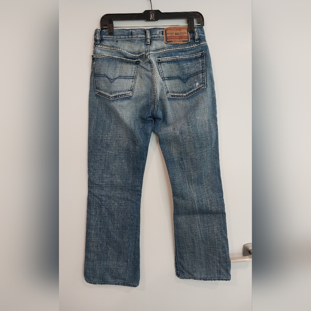 Diesel Industry Straight Leg Blue Denim Jeans Men’s Size 30x29 Distressed - Picture 5 of 16